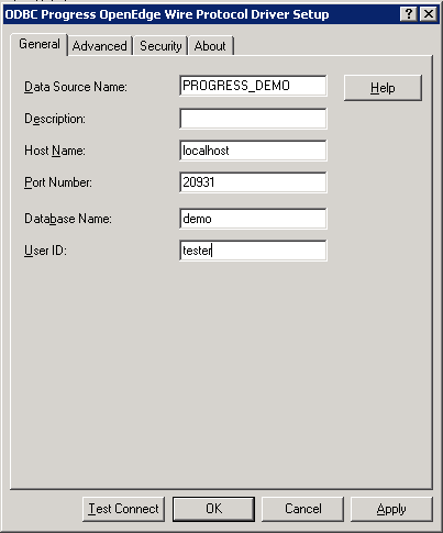 windows odbc client for progress databases